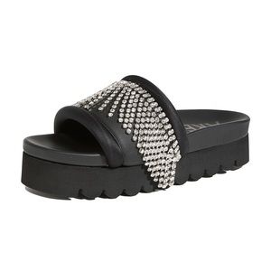 Area Crystal Fringe Platform Slides